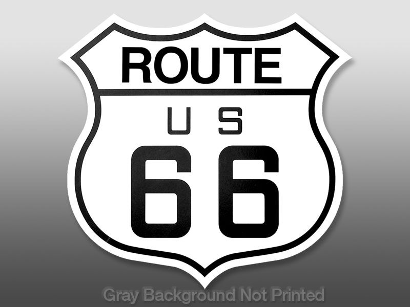 Route 66 Outdoor Window Decal Sticker  decals sixty six  