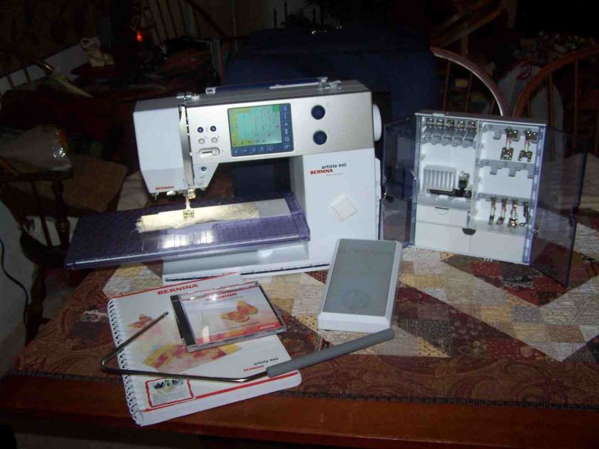 Bernina Artista 640E Sewing & Embroidery Machine   Excellent Condition 