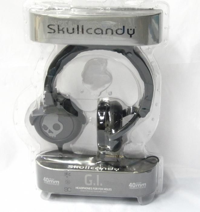 SKULLCANDY S6GIDZ 118 G.I. HEADPHONES FOR FOX HOLES BLACK  