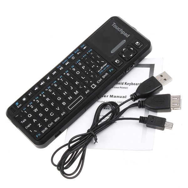   Bluetooth Wireless Keyboard Google TV Media Control Touchpad  