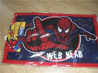 BNIB MARVEL SPIDERMAN PRINTED RUG / MAT 50X 80 CMS  