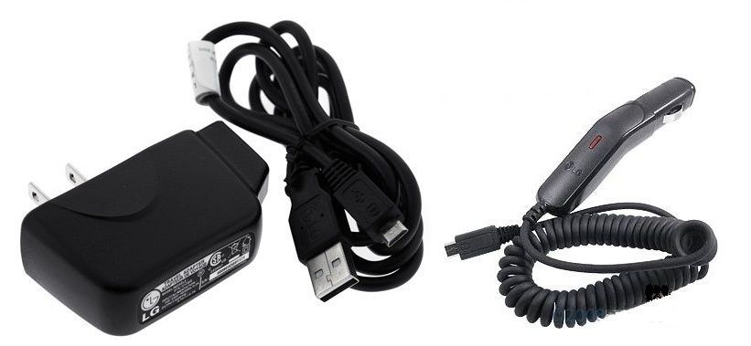 OEM Vehicle Car+Travel Charger+USB Cable for LG Optimus 2X Star  