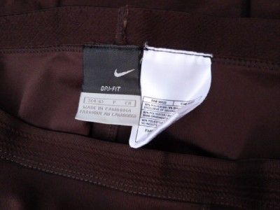 Pc. NIKE Athletic Apparel Womens Workout Outfit Capri Pant Brown 